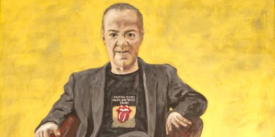 Painting Simon Chapman for the Archibald Prize